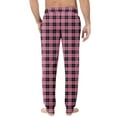 thumbnail image 4 of GrmtClth Pajama Pants Men Lounge Plaid Jogger Sleepwear Soft Basic Pj Bottoms with Drawstring & Pockets Purple Pink XXXL, 4 of 8