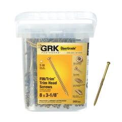

GRK Fasteners GRK Fasteners - 115734 - UberGrade No. 8 x 3-1/8 in. L Star Trim Head Construction Screws - 300/Pack