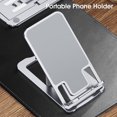 thumbnail image 4 of Phone Holder Folding Height Adjustable Metal Durable Desktop Tablet Mobile Phone Stand for Home, 4 of 10
