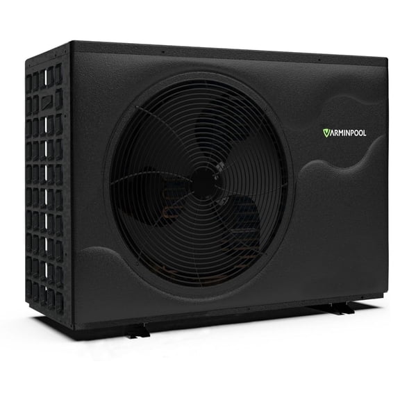 VARMINPOOL 105000 BTU Inverter Pool Heater for Above Ground and Inground Pool Up to 30000 Gallons, Electric Swimming Pool Heat Pump with APP-Scheduled Heating and Cooling, 220-240V