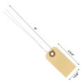 thumbnail image 3 of Etiquetas de cuerda con cable adjunto: ¿n.º 1 2 3/4? x 1 3/8? Caja de 500 etiquetas de envío en blanco con alambre y etiquetas de etiquetado cableadas con orificio reforzado, 3 of 5