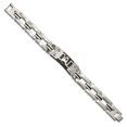 thumbnail image 2 of Stainless Steel Bracelet Links Link, Other Men's 15.42 mm 9 in Chisel Brushed and Polished Black IP-plated DAD, 2 of 6