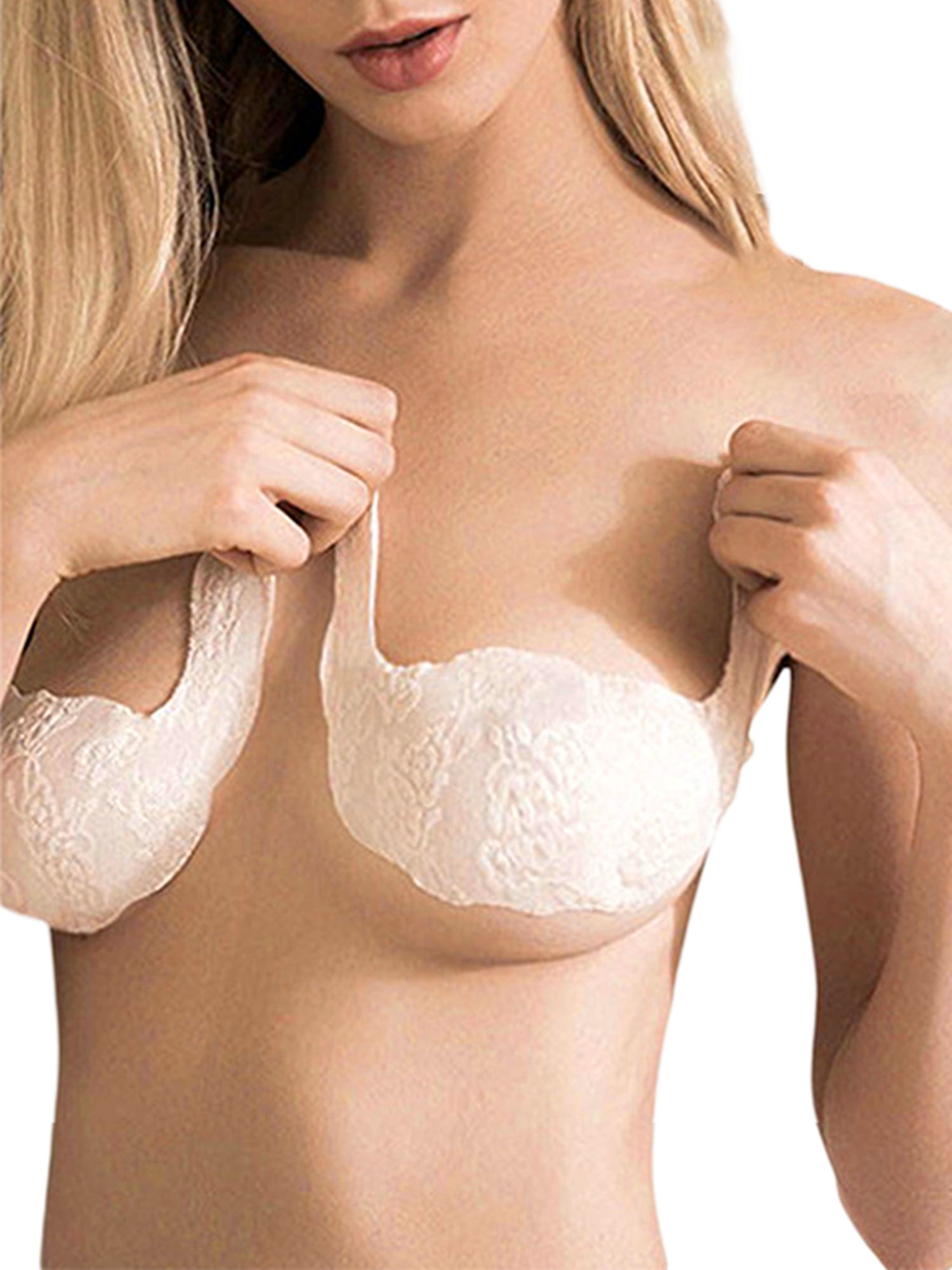 JBEELATE Self Adhesive Disposable Backless Strapless Lace Bra
