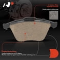 thumbnail image 3 of A-Premium Front Ceramic Disc Brake Pads Set Compatible with Mazda 3 2007-2013 & Volvo C70 2006-2013, S40 2004-2011, V50 2005-2011, 4 Pcs, 3 of 8