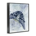 thumbnail image 4 of Stupell Industries Swimming Blue Turtle Animals & Insects Painting Black Framed Art Print Wall Art, 11 x 14, 4 of 10