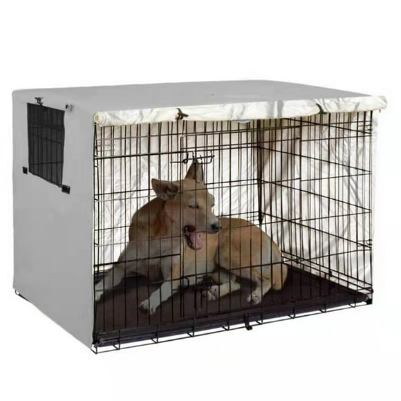 Heavy Duty Dog Crates for Large Dogs Dog Crate Cover,Dog Kennel Cover for Medium and Large Dog, Heavy Duty Oxford Fabric,Pet Kennel Cover Waterproof Anti-Uv,Dog Cage Cover with Mesh Window