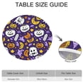 thumbnail image 6 of Pumpkin Patch Design Halloween Elastic Edge Round Table Cover for 52 Inch Table - Snug Fit for Party Dining, 6 of 6
