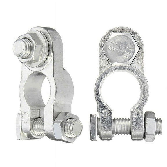 2Pc Positive&Negative Pole Car Battery Terminal Clamp Clip Connector