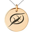 thumbnail image 1 of Stainless Steel Elemental Earth Nation Engraved Small Medallion Circle Charm Pendant Necklace, 1 of 1