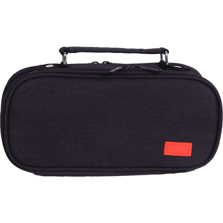Pencil Case Pen Bag Holder Pouch Large Handle Big Capacity Desk Organizer Storage Marker Box StationaryBlack