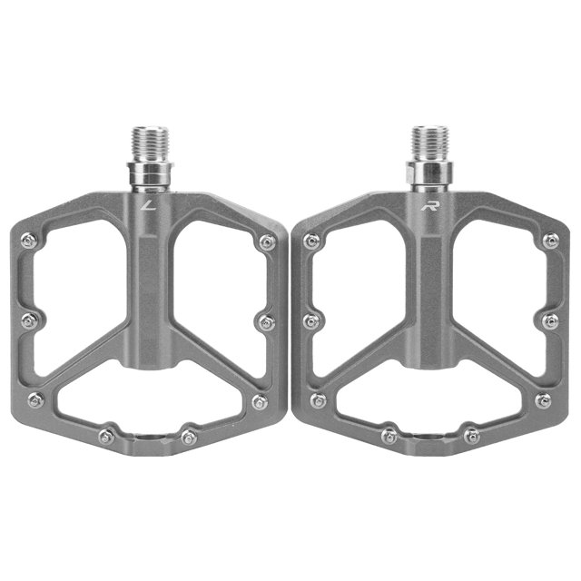 1 par de pedales de bicicleta de montaña ZTTO, pedales planos de plataforma de bicicleta antideslizantes de aleación de aluminio (titanio)