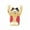 A, variant on Adorable Wooden Hand-Raised Animal Gifts - Panda/Cat/Pig/Frog Decor for Home Office - Cute Desktop Ornaments