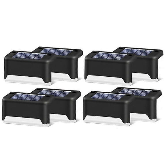 Solar Power LED Deck Light Outdoor Path Garden Stairs Step Fence Wall Lamp Home