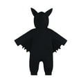thumbnail image 3 of Weebloom My First Halloween Outfit Baby Boy Girl Pumpkin Clothes Bat Clothes Hoodie Romper Playsuit Jumpsuits 0-3 Months Black3, 3 of 7
