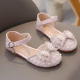thumbnail image 6 of ZACPNCV Girls Sandals Close Toe Cute Bow Princess Girls High Heels Sparkly Summer Dress Shoes Sandals for Toddler Pink 4.5-5 Years, 6 of 9
