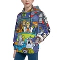thumbnail image 2 of Lsque Scooby-Doo Patten Youth Hoodie Sweatshirt Pullover with Kangaroo Pocket Boys and Girls Hoodie Warm Hoodie for Kids, 2 of 8