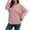 Pink, variant on Sweaters for Women Cheap Long Sleeve Solid Color Top V-Neck Sweater V-Neck Sweater Pink