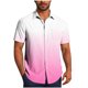 thumbnail image 1 of Mens Casual de Manga Corta Botón Abajo Camisas Gira Cuello Gradación Blusa de Impresión, Suelto Ajuste Poliéster Camisa de Verano, Lavado a Mano Casual, 1 of 6