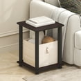 thumbnail image 2 of Furinno Simplistic End Table, Set of Two, Dark Mocha, 2 of 4