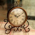 thumbnail image 1 of DEBGFS Rustic Mantel Clocks Desk Clock Iron No Ticking Friends Bedroom 1Set, 1 of 8