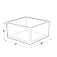 thumbnail image 5 of 8" Deluxe Clear Acrylic Square Cube Bin for Counter, 4-Pack, 5 of 5
