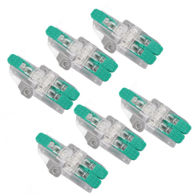 Conector De Empalme, 20 Piezas Conectores De Palanca 1 Entrada 2 Salida Conexión Estable Conductor De Cobre 41A 450V Para 10-20AWG