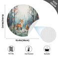 thumbnail image 2 of Ryvnso Fox in Forest Round Plate Mats Dining Table Placemat Set of 4 for Holiday Decoration, 2 of 7