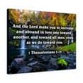 thumbnail image 5 of Scripture Walls Abound in Love 1 Thessalonians 3:12 Bible Verse Canvas Christian Wall Art Ready to Hang Unframed, 5 of 10