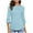 Light Blue, variant on Fringe Tops for Women Blouses for Women Casual Womens O Neck T Shirts Casual Puff Sleeve Loose Dressy Blouses Summer Tops Petite Slim Fit Shirts Women L