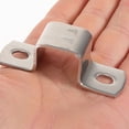 thumbnail image 2 of PAMINGONO 6-Pack Heavy Duty Stainless Steel U-Shaped Tube Clamps with Slotted Design for Secure Fixing and Use, 2 of 7