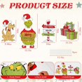 thumbnail image 3 of Letreros navideños con forma de guass para decoración exterior, 4 unidades con estacas, 3 of 7