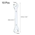 thumbnail image 2 of Uxcell 10pcs Thin Open End Wrench 12mmx14mm Chrome Plated Metric Double Open-End Wrench for Home Machinery Repairs, 2 of 7
