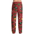 thumbnail image 6 of JGNGSHN Christmas Pajamas for Men Soft Lightweight Plaid Sleep Lounge Pants Comfy Sleepwear Pants PJ Bottoms with Pockets and Button Fly, 6 of 7