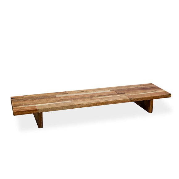 EFFYDESK Deskshelf - Solid Wood Monitor Riser Sturdy Computer Monitor Riser and Multi-Purpose Desktop Storage Organizer Shelf for Laptop and Desktop Computer (ACACIA)
