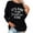 Black, variant on Womens Oversized Sweatshirt Its Fine Im Fine Everything is Fine Sweatshirts Casual Crewneck Long Sleeve Pullover Tops