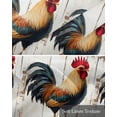 thumbnail image 6 of Retro Rooster Kitchen Valances for Windows Farmhouse Linen Window Valance Curtain for Living Room Window Treatment Watercolor Vintage Rooster Art Valance Rod Pocket Topper Drape, 54 x 18 Inch, 6 of 6
