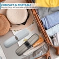 thumbnail image 1 of FONDOTIN 2Pcs Plastic Toothbrush Case for Sealing and Portable Storage, 1 of 6