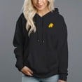 thumbnail image 5 of Women's 330g 100% Cotton Yellow Smiley Face Pattern Design Hoodie, 5 of 16