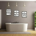 9 Pieces Bathroom Wall Art Wall Decor, Funny Vintage Bathroom Sign
