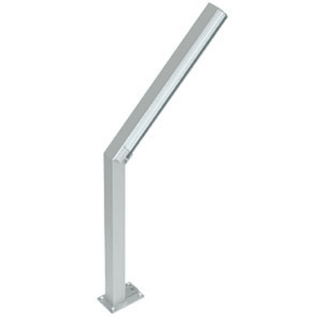 

CRL D999ALH0E Satin Anodized D999 Series 23 Left Hand Open End Sneeze Guard Post