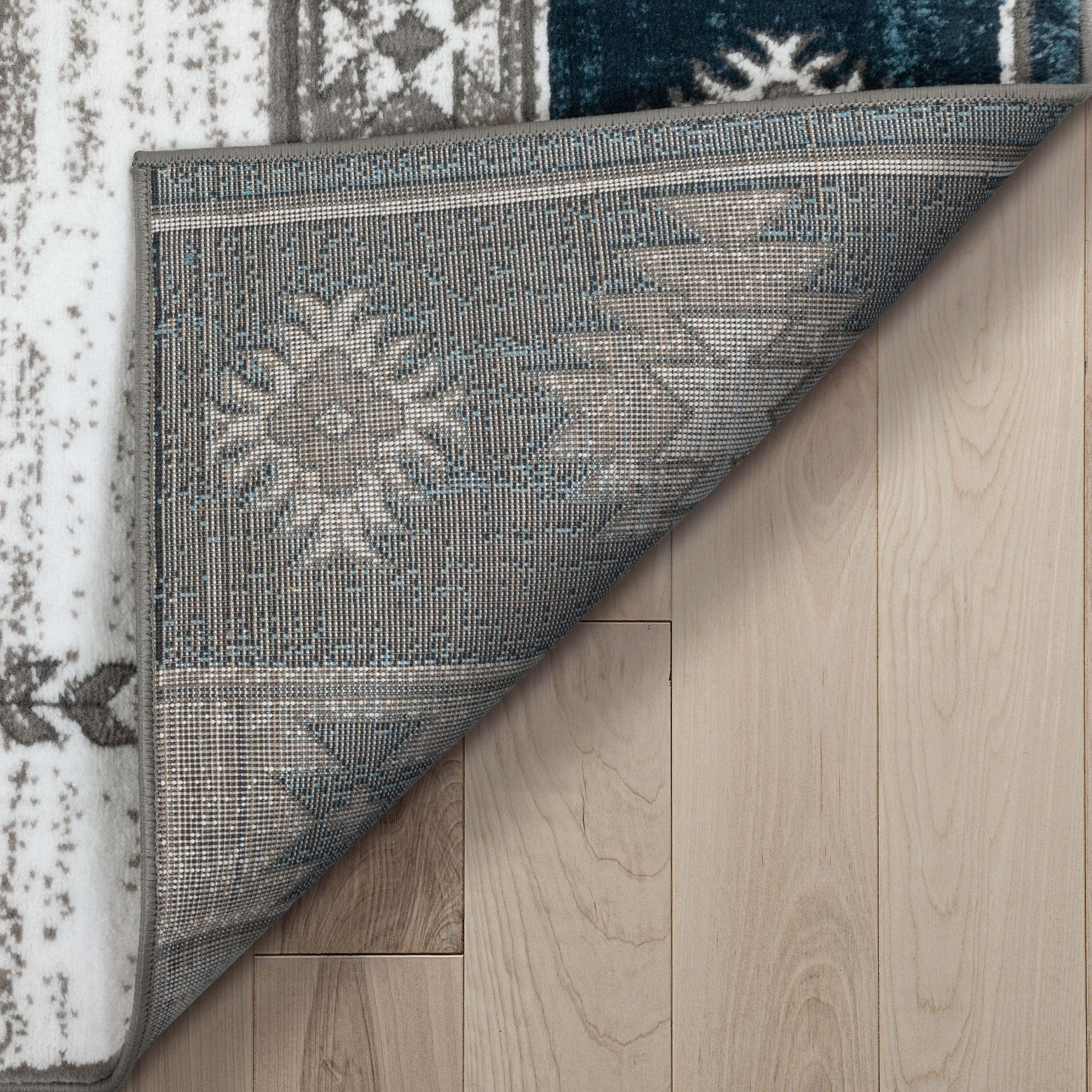 Well Woven Dulcet Rodrigo Moroccan Medallion Blue 2'3" x 7'3" Runner Rug