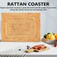 thumbnail image 3 of Table Mats Non Slip Rattan Placemats Dining Table Heat Resistant Woven Placemats Heat Resistant Mats for Dinner Table, 3 of 5