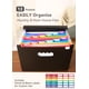 thumbnail image 2 of Organizador de archivos con forma de acordeón SorTrax, 12 bolsillos mensuales, negro, 2 of 6