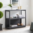 thumbnail image 2 of Evelyn&Zoe Modern/Contemporary 33" Tall Charcoal Gray Bookcase, 2 of 6