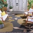 thumbnail image 3 of Safavieh Courtyard Tyson Floral Indoor/Outdoor Area Rug, Anthracite/Beige, 8' x 11', 3 of 16
