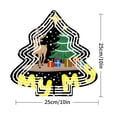 thumbnail image 2 of Stylish Metal Hanging Christmas Tree Wind Spinner - Festive Garden Decoration with Star & Floral Design for Yard & Outdoor Decor, 2 of 7