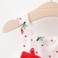 thumbnail image 5 of Fesfesfes Toddler Baby Kids Girls Dress Sleeveless Cherry Dot Princess Dresses Bow Hat Outfits, 5 of 8