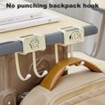 thumbnail image 2 of Hyasfey 2/4Pcs Desk Store Clamp Headphone Hanger Hook 15kg Load Capacity Easy Installation Backpack Hook Storage Organizer, 2 of 8