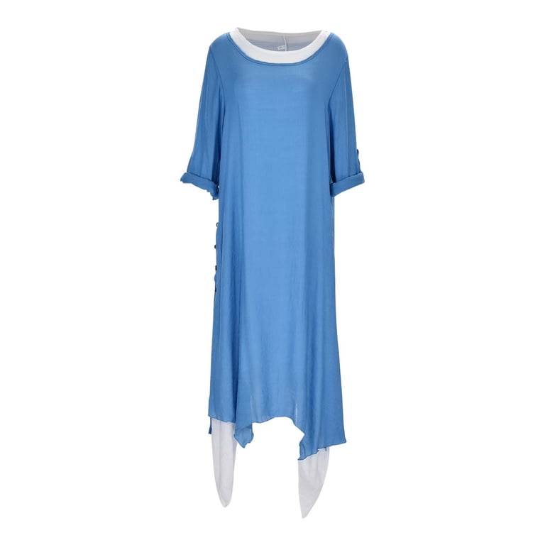 navy blue dress for baby girl ASOS DESIGN Petite asymmetric draped faux two piece maxi dress in aqua blue