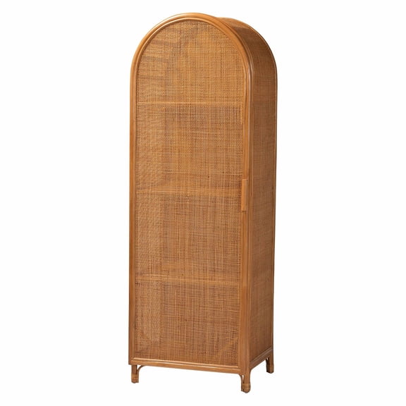 bali & pari Paloma Rattan Accent Cabinet with Shelves